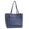 Izzy and Ali Vegan Leather Handbags - Chic Tote Blue
