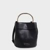 Izzy and Ali Vegan Leather Handbags - Danielle Bucket in black