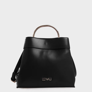 Izzy and Ali Vegan Leather Handbags - Danielle Top Handle in black