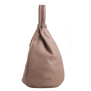 Izzy and Ali Vegan Leather Handbags - Shoulder Sling Bag Taupe