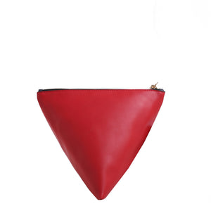 Izzy and Ali Vegan Leather Handbags - Triangle Clutch