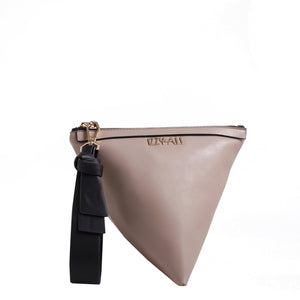 Izzy and Ali Vegan Leather Handbags - Triangle Clutch