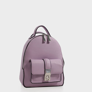 Izzy and Ali Vegan Leather Handbags - Amy Backpack in lilac