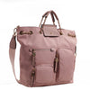 Izzy and Ali Vegan Leather Handbags - Firenze Drawstring Blush