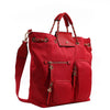 Izzy and Ali Vegan Leather Handbags - Firenze Drawstring Red
