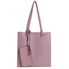 Izzy and Ali Vegan Leather Handbags - Tote with Clutch Pink