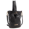 Izzy and Ali Vegan Leather Handbags - Mini Bucket Bag Black