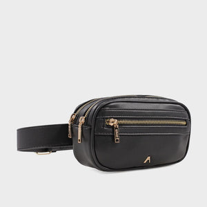 Izzy and Ali Vegan Leather Handbags - Missy Belt in black