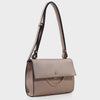 Izzy and Ali Vegan Leather Handbags - Caramel Shoulder in taupe