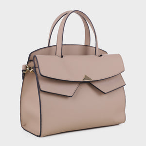 Izzy and Ali Vegan Leather Handbags - Venice Tote in taupe