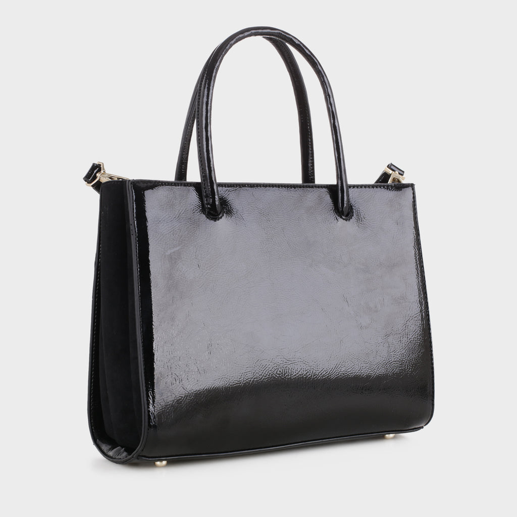 Izzy and Ali Vegan Leather Handbags - Bologna Satchel Dark Blush